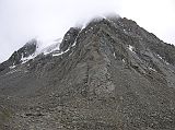 Tibet Kailash 09 Kora 05 Peak to the Right of Dolma La It took us 100 minutes to trek from Shiva Tsal to the Dlma La. The trail turned to the east, with the peak to the right of the pass now visible.